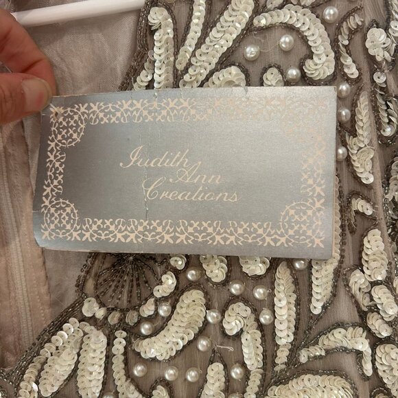 Judith Ann Creations Vintage Style 1094 Handmade Beaded Silk Dress S - Picture 2 of 10